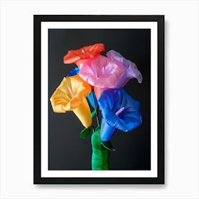 Bright Inflatable Flowers Morning Glory 4 Art Print