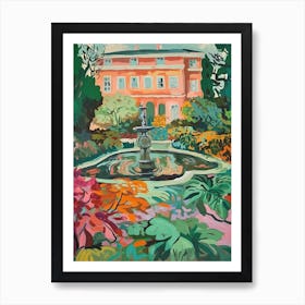 Mirabell Palace Gardens, Austria, Painting 3 Art Print