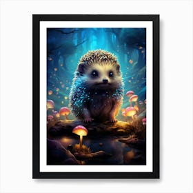 Hedgehog In The Forest Affiche