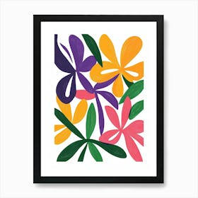 Abstract Flowers 11 Art Print