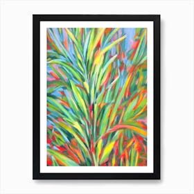 Arrowhead Plant Impressionist Painting Art Print