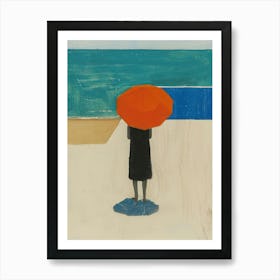 Woman On The Beach 3 Art Print