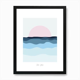 Vue sur mer, couché de soleil Poster