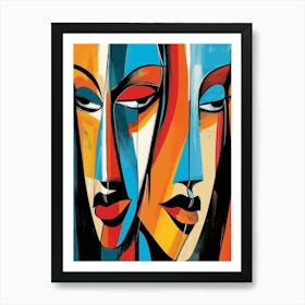 Two Faces 34 Art Print