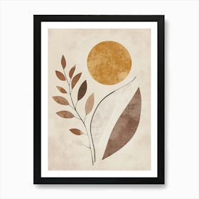 Sun And Leaves 13 Art Print