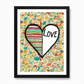 Love In The Heart Art Print