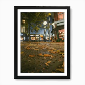 Autumn Leaves In London Art Print