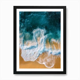 Aerial View Of A Beach 99 Art Print