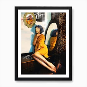 Mia On Bedroom Art Print