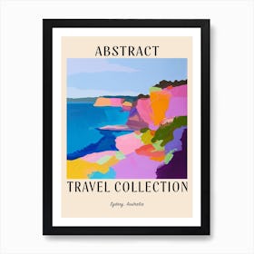 Abstract Travel Collection Poster Sydney Australia 6 Art Print