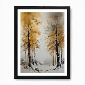 Autumn Trees Art Print