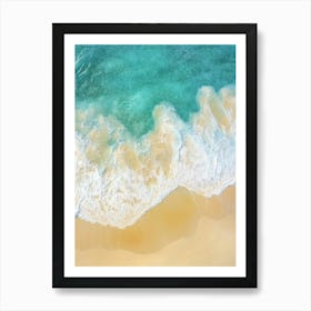 Aerial View Of A Beach 11 Art Print