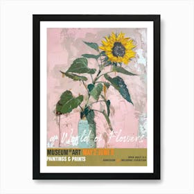 A World Of Flowers, Van Gogh Exhibition Sunflowers 3 Art Print