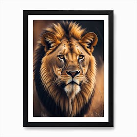 Lion Portrait Art Print