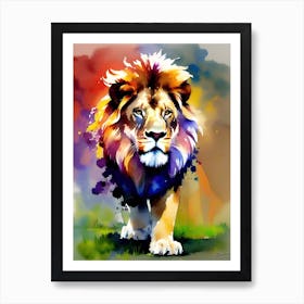 Lion Painting 4 Art Print