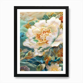 Chinese Flower Painting 43 Art Print