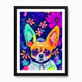 Colorful Chihuahua Art Print