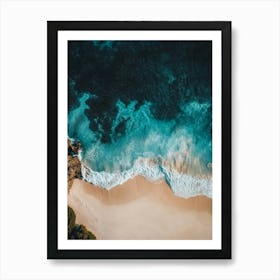 Aerial View Of A Beach 2 Art Print