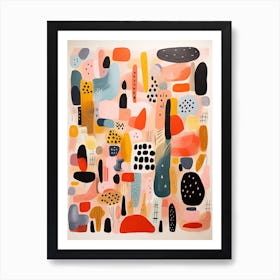 Abstract Maximalist Colorful Art Art Print