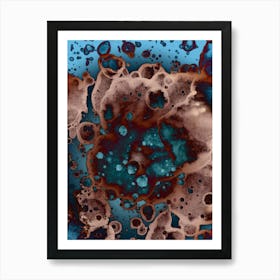 Abstract Alcohol Ink Meteor Shower 2 Art Print