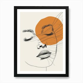 Woman'S Face 3 Art Print