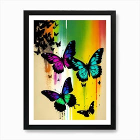 Colorful Butterflies 85 Art Print