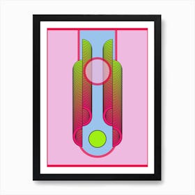 The Other Side Geometric Abstract  Art Print