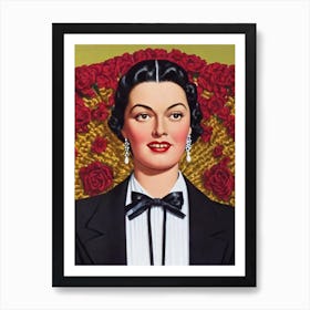 Rosalind Russell Illustration Movies Art Print