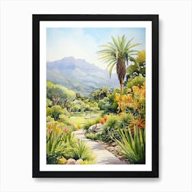 Kirstenbosch Botanical Garden South Africa Watercolour 2 Art Print