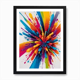 Colorful Explosion Art Print