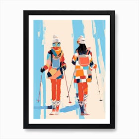 Taos Ski Valley   New Mexico Usa, Ski Resort Illustration 1 Art Print