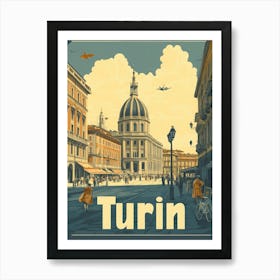 Aihrgdesign A Classic 1960s Travel Poster For Turin Showcasin 8c042ebe 42f7 41de A2e0 677bbcee47df 2 Art Print