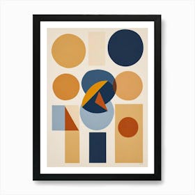 Modern Geometric Shapes Art Print (4) Art Print