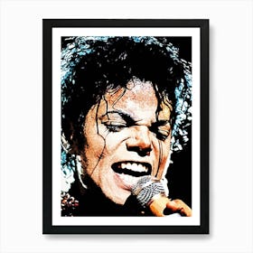 Michael Jackson king of pop music 26 Art Print