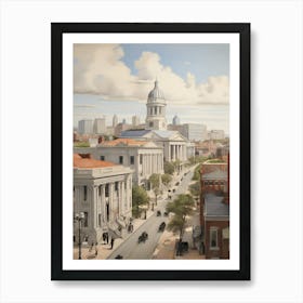 Cityscape Of Washington, Dc Art Print