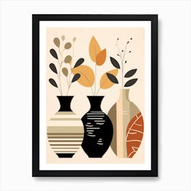 Three Vases 5 Art Print