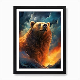 Bear In The Sky 1 Art Print
