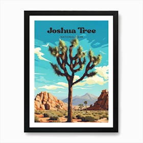 Joshua Tree National Park California Nature Modern Travel Art Art Print