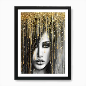 Gold Rain Art Print