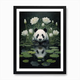 Panda Art In Surrealism Style 2 Art Print