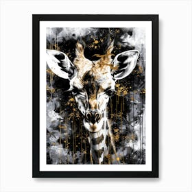 Giraffe Head 4 Art Print