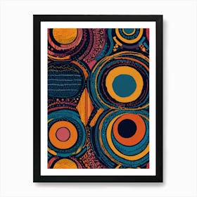 Abstract Circles 21 Art Print