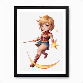 Kawaii Marvels Art Print