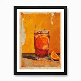 Glass Of Orange Juice 1 Art Print