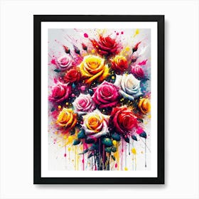 Bouquet Of Flowers Art Print