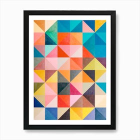 Squares and triangles in harmony 2 Art Print