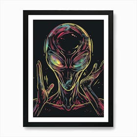 Alien Canvas Art 1 Art Print