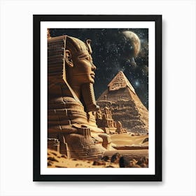 Egyptian Pyramids Art Print