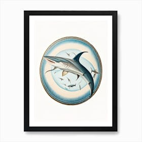 Spinner Shark Vintage Art Print