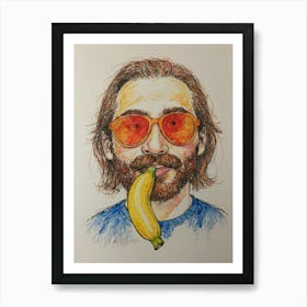 Banana Man 1 Art Print